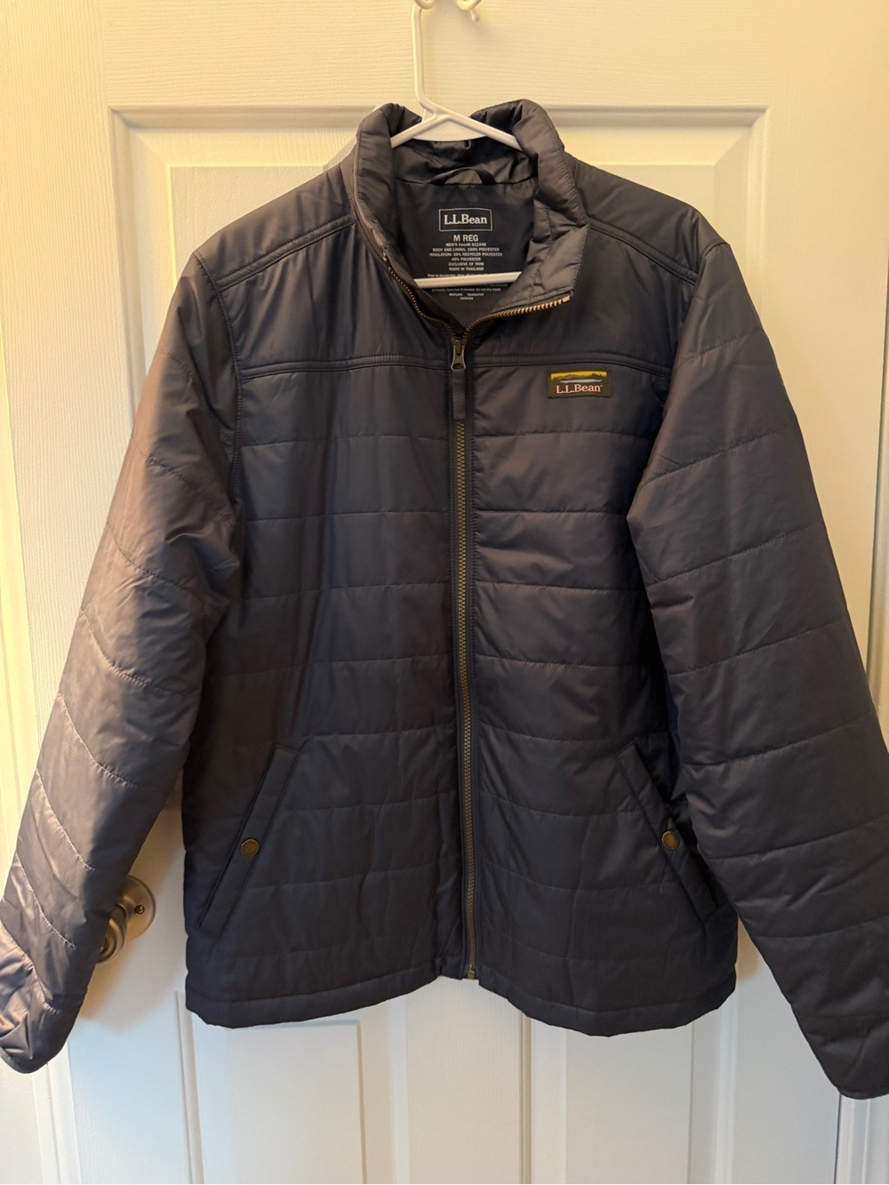 L.L. Bean Men's Navy Quilted Puffer Jacket